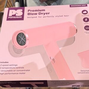 POPSUGAR Pink Ergonomic Blow Dryer